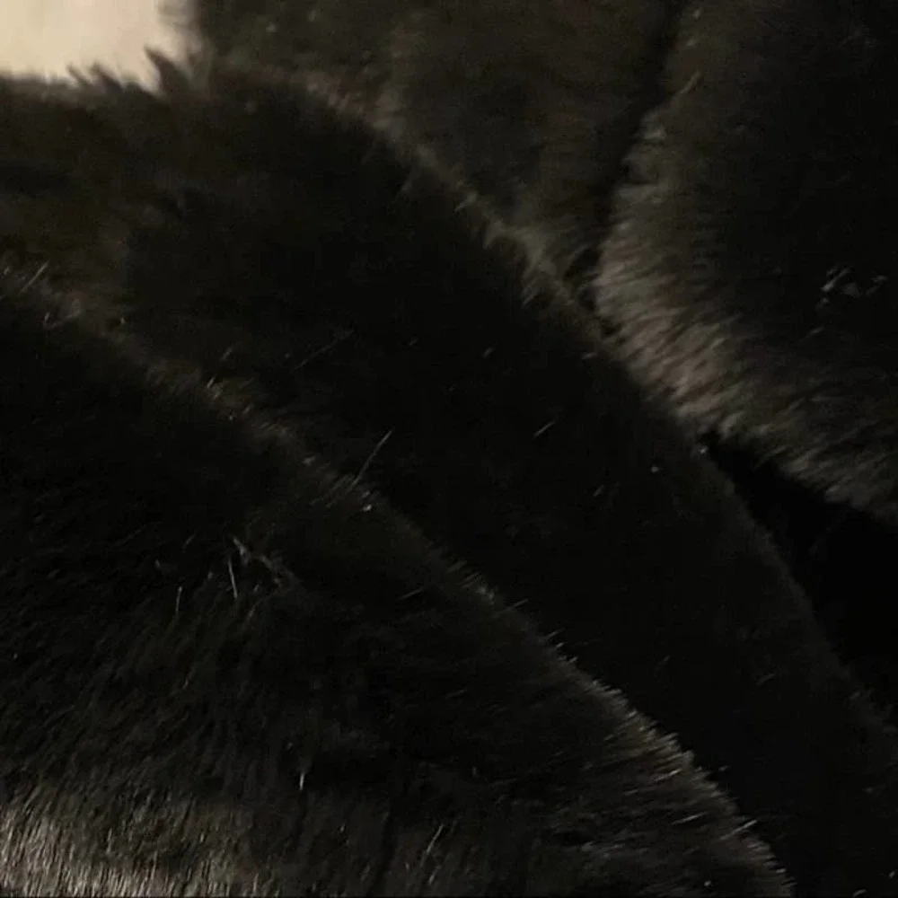 MARC JACOBS NEW Black Mink Fur Full Length Plush Coat! M/L RARE!! LUXE FAUX FUR - Picture 2 of 8